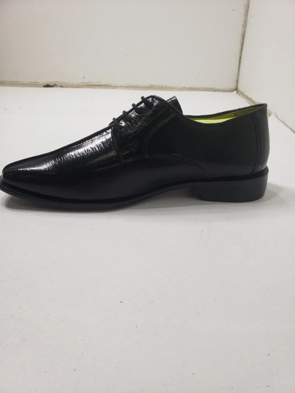 Giorgio Brutini Men's 10 M Black Leather Square Toe Lace Up Dress Shoes 210981